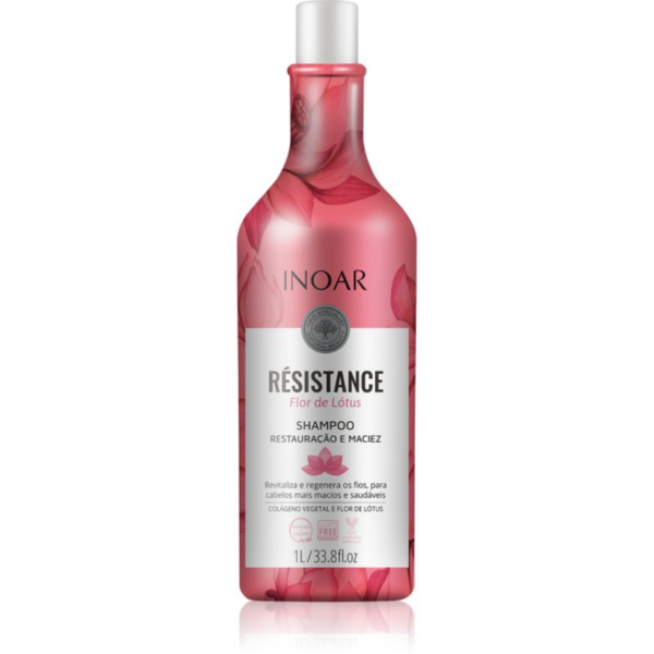 INOAR Résistance Flor de Lótus revitalizáló sampon meggyengült hajra 1000 ml-ár