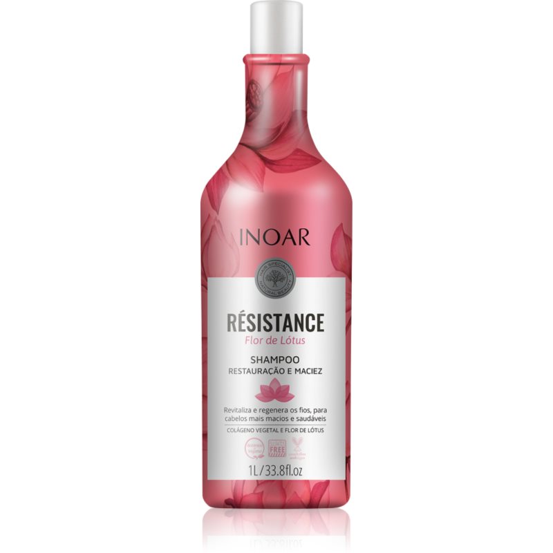 INOAR Résistance Flor de Lótus revitalizáló sampon meggyengült hajra 1000 ml-ár