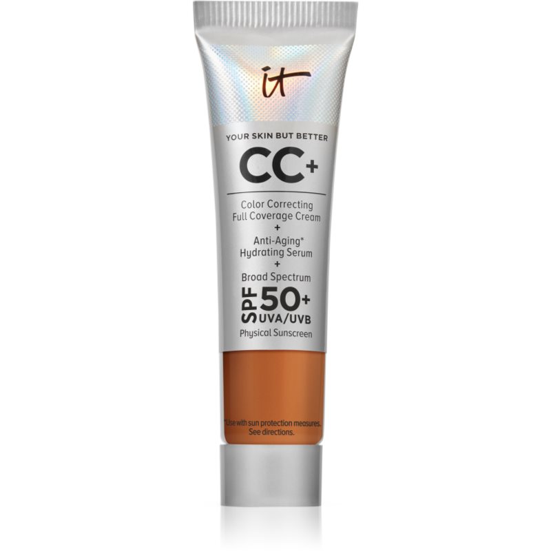 IT Cosmetics Your Skin But Better CC+ Mini fedő hatású alapozó SPF 50+ árnyalat Rich 12 ml