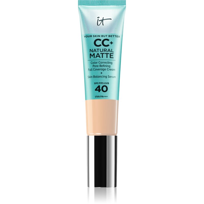 IT Cosmetics Your Skin But Better CC+ Natural Matte mattító alapozó SPF 40 hölgyeknek Fair 32 ml