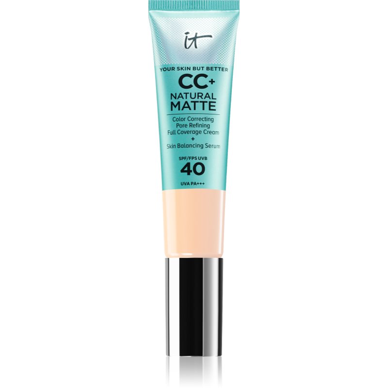 IT Cosmetics Your Skin But Better CC+ Natural Matte mattító alapozó SPF 40 hölgyeknek Fair Beige 32 ml