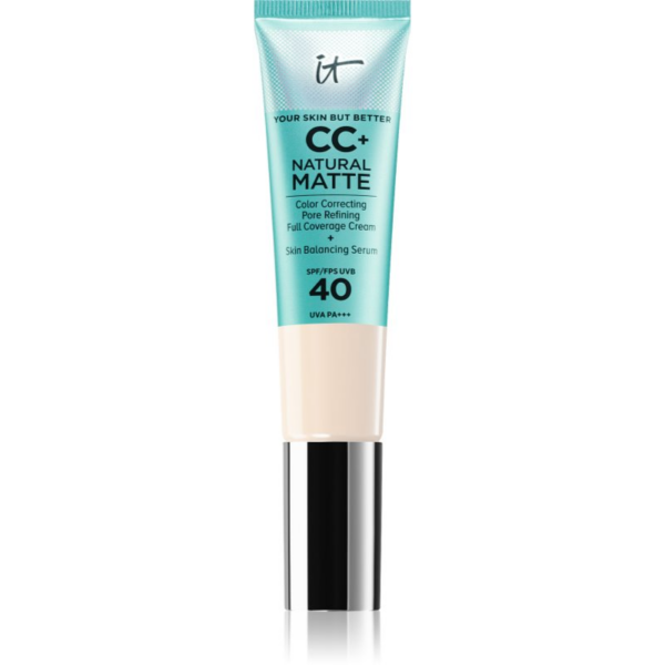 IT Cosmetics Your Skin But Better CC+ Natural Matte mattító alapozó SPF 40 hölgyeknek Fair Ivory 32 ml