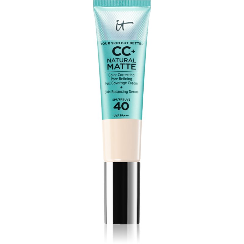 IT Cosmetics Your Skin But Better CC+ Natural Matte mattító alapozó SPF 40 hölgyeknek Fair Ivory 32 ml