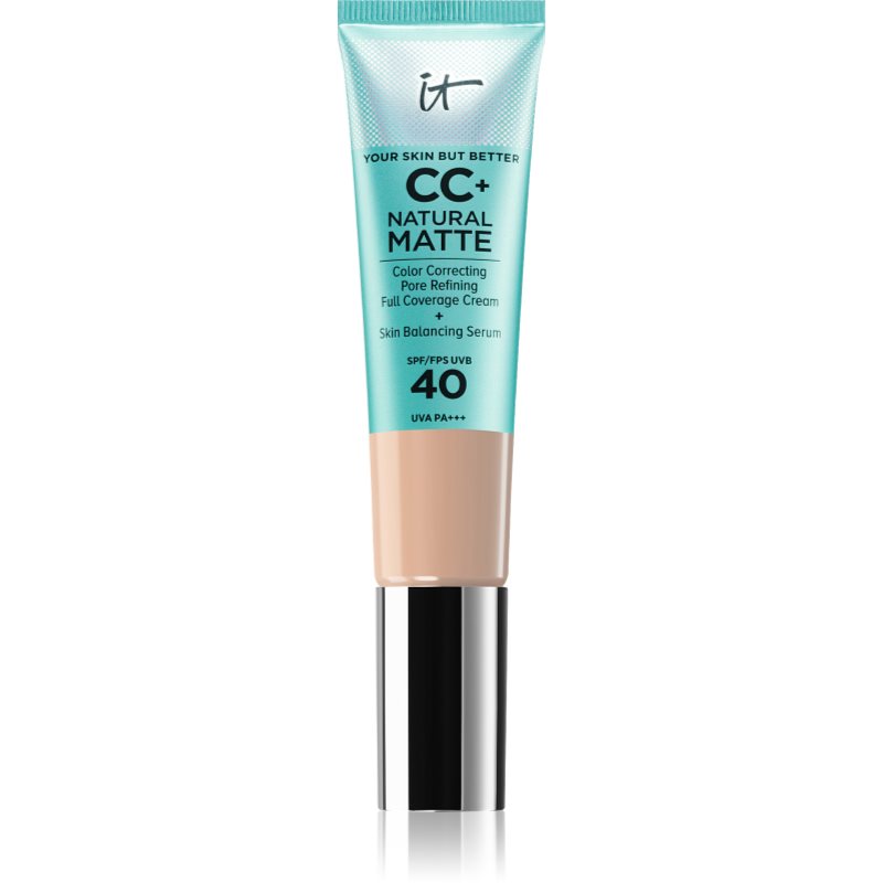 IT Cosmetics Your Skin But Better CC+ Natural Matte mattító alapozó SPF 40 hölgyeknek Fair Light 32 ml