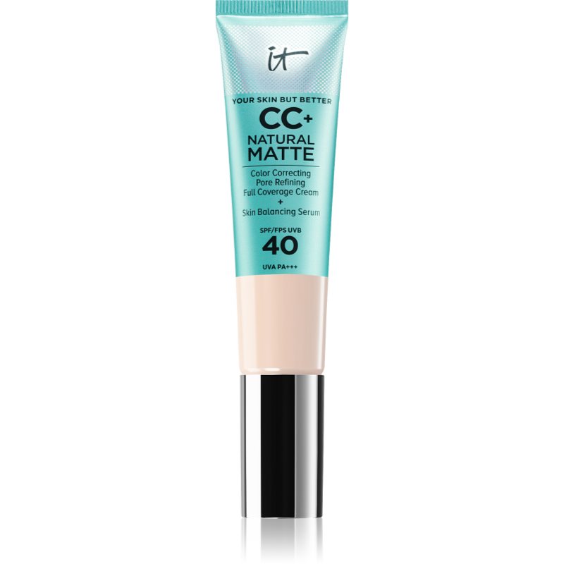 IT Cosmetics Your Skin But Better CC+ Natural Matte mattító alapozó SPF 40 hölgyeknek Fair Porcelain 32 ml
