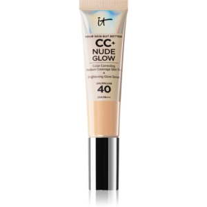 IT Cosmetics Your Skin But Better CC + Nude Glow üde hatást keltő alapozó SPF 40 árnyalat Fair Ivory 32 ml