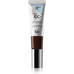 IT Cosmetics Your Skin But Better CC+ fedő hatású alapozó SPF 50+ hölgyeknek Deep Mocha 32 ml