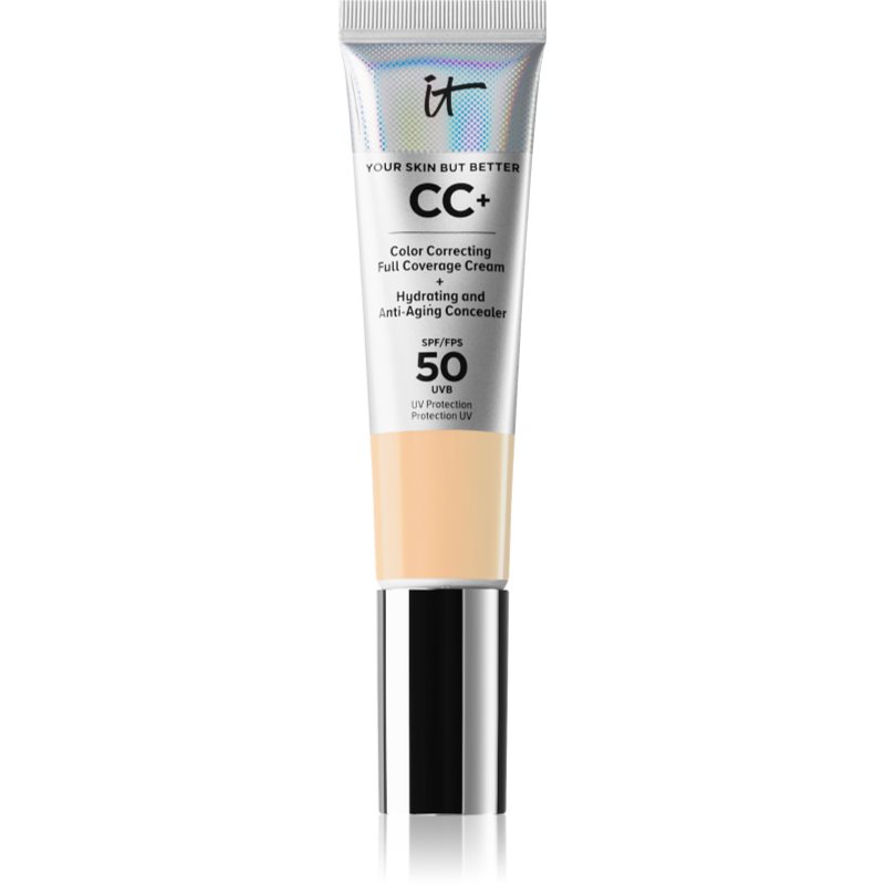 IT Cosmetics Your Skin But Better CC+ fedő hatású alapozó SPF 50+ hölgyeknek Light Medium 32 ml