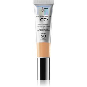 IT Cosmetics Your Skin But Better CC+ fedő hatású alapozó SPF 50+ hölgyeknek Medium Tan 32 ml