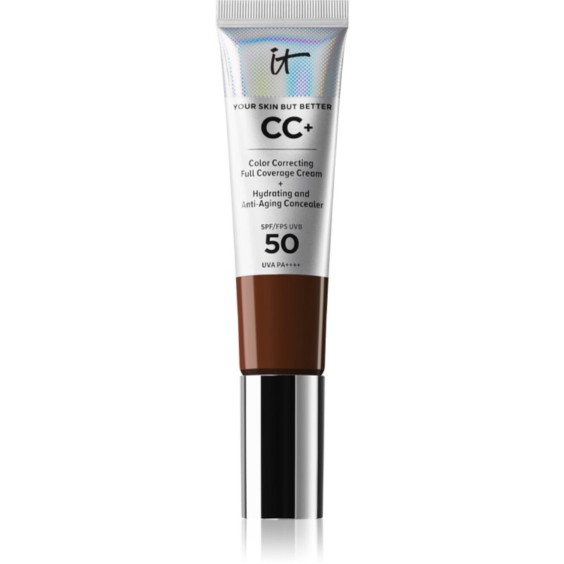 IT Cosmetics Your Skin But Better CC+ fedő hatású alapozó SPF 50+ hölgyeknek Neutral Rich 32 ml