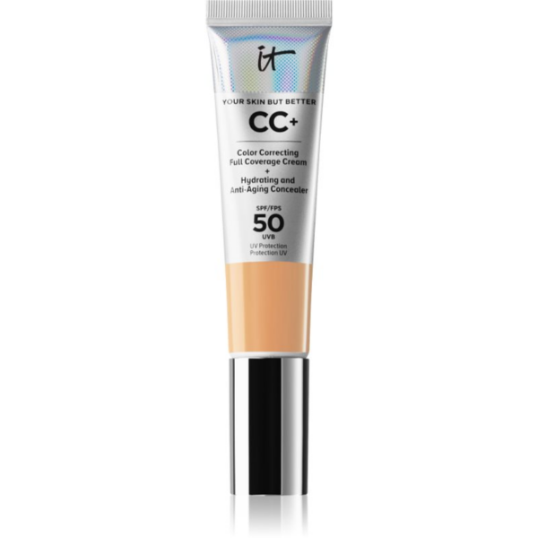 IT Cosmetics Your Skin But Better CC+ fedő hatású alapozó SPF 50+ hölgyeknek Neutral Tan 32 ml