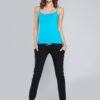 Ibiza T-shirt with narrow straps - turquoise