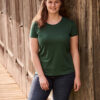 Iconic Women's Green Fruit of the Loom Women's T-shirt