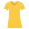 Iconic Yellow Women's T-shirt in combed cotton Fruit of the Loom