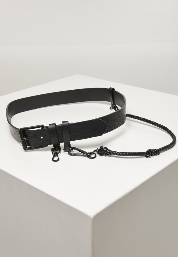 Imitation leather strap with key chain