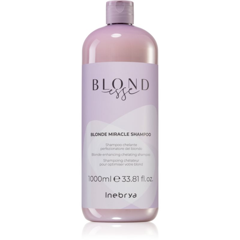 Inebrya BLONDesse Blonde Miracle Shampoo Tisztító méregtelenítő sampon szőke hajra 1000 ml-Ár