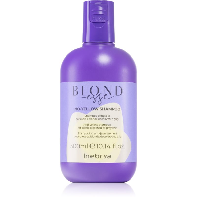 Inebrya BLONDesse No-Yellow Shampoo sampon a sárga tónusok neutralizálására szőke és ősz hajra 300 ml-Ár