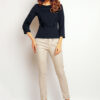 Infinite You Woman's Blouse M089 Navy Blue