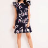 Infinite You Woman's Dress M123 Navy Blue