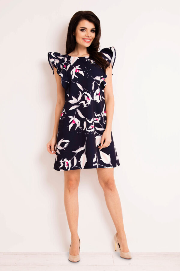 Infinite You Woman's Dress M123 Navy Blue