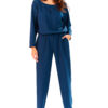 Infinite You Woman's Jumpsuit M142 Navy Blue