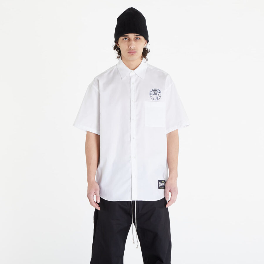 Ing Ambush Emblem Shortsleeve Shirt Blanc De Blanc Insignia Blue 46-alacsony-ár