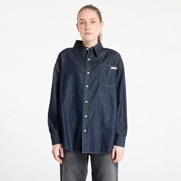 Ing Calvin Klein Jeans Oversized Long Sleeve Denim Shirt Denim XS-alacsony-ár