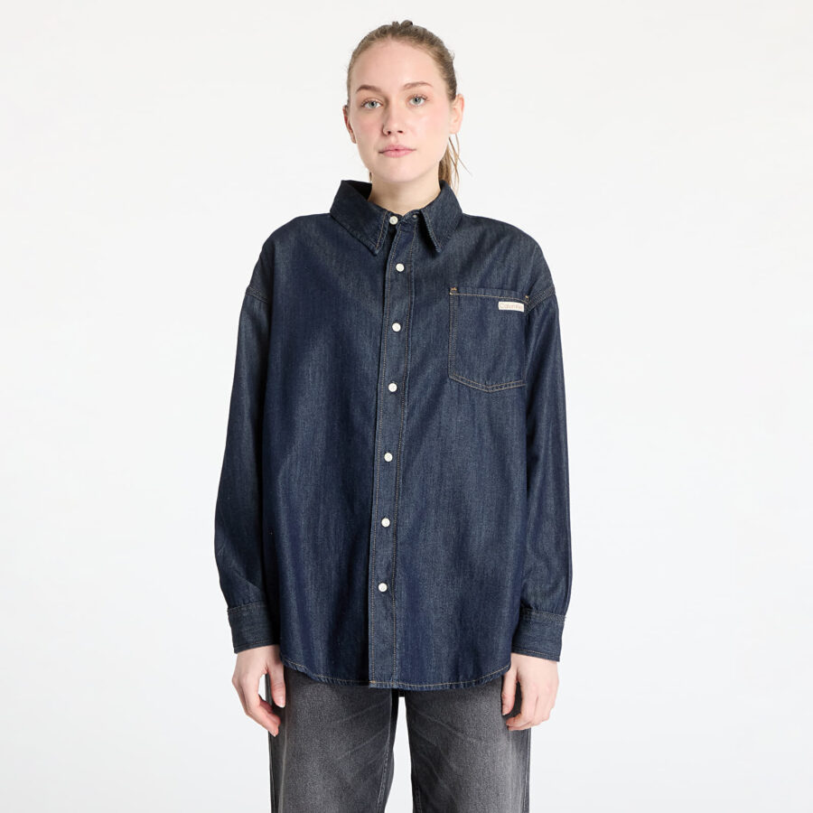 Ing Calvin Klein Jeans Oversized Long Sleeve Denim Shirt Denim XS-alacsony-ár