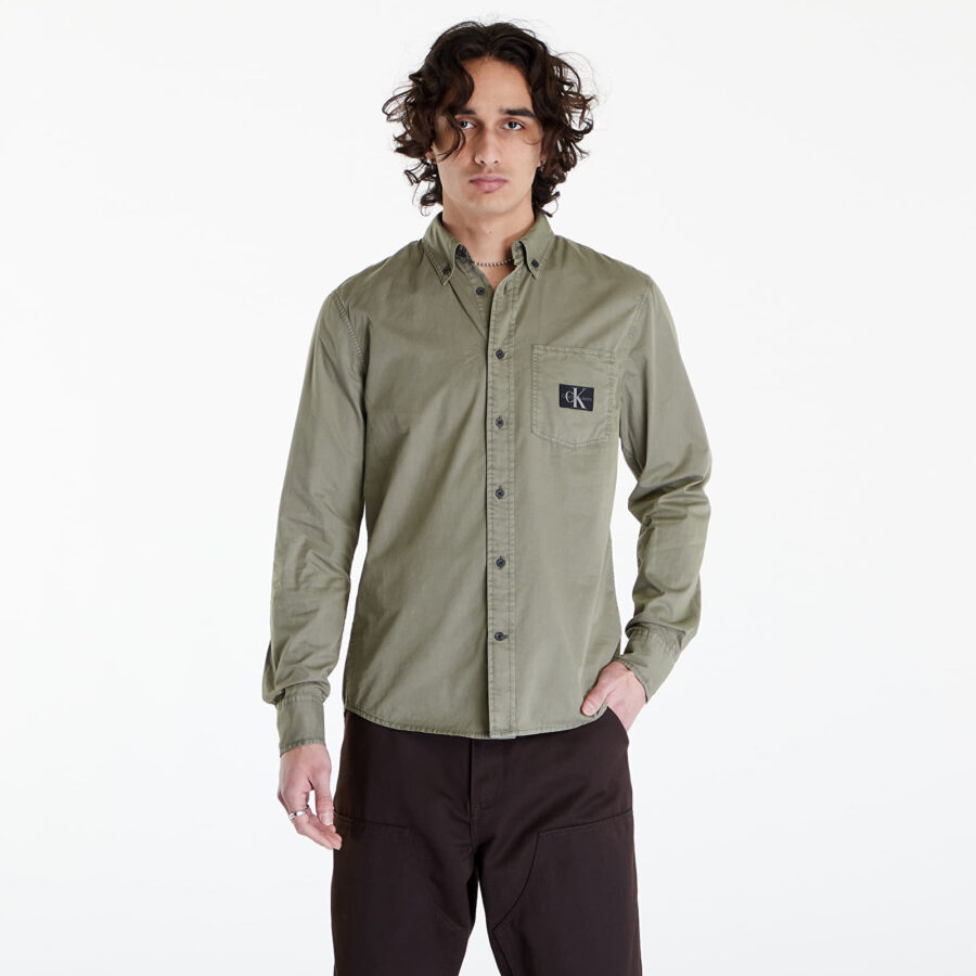 Ing Calvin Klein Jeans Regular Shirt Dusty Olive M-alacsony-ár