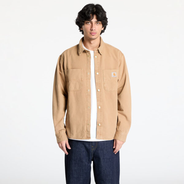 Ing Carhartt WIP Conro Shirt Jac UNISEX Peanut Stone Dyed S-alacsony-ár