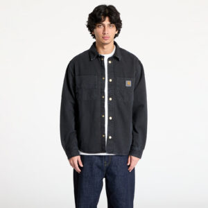 Ing Carhartt WIP Conro Shirt Jacket UNISEX Black Stone Dyed XS-alacsony-ár