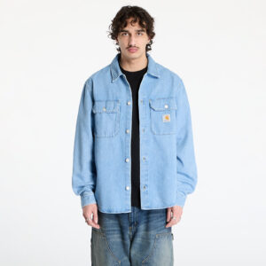Ing Carhartt WIP Harvey Shirt Jac UNISEX Blue Dark Bleached M-alacsony-ár