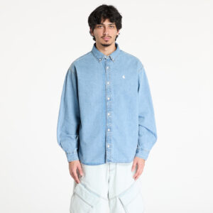 Ing Carhartt WIP L/S Lucas Shirt UNISEX Blue Bleached XS-alacsony-ár