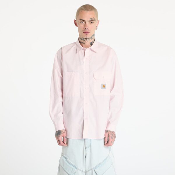 Ing Carhartt WIP Longsleeve Irwin Shirt UNISEX Air Pink S-alacsony-ár