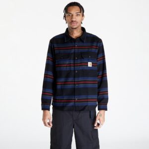 Ing Carhartt WIP Oregon Shirt Jac UNISEX Starco Stripe/ Black XS-alacsony-ár