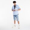 Ing Comme des Garçons PLAY Black Heart Striped Shirt Blue/ White XL-alacsony-ár