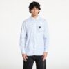 Ing Comme des Garçons PLAY Black Heart Striped Shirt UNISEX White/ Light Blue XS-alacsony-ár