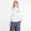 Ing Comme des Garçons PLAY Heart Logo Shirt White S-alacsony-ár