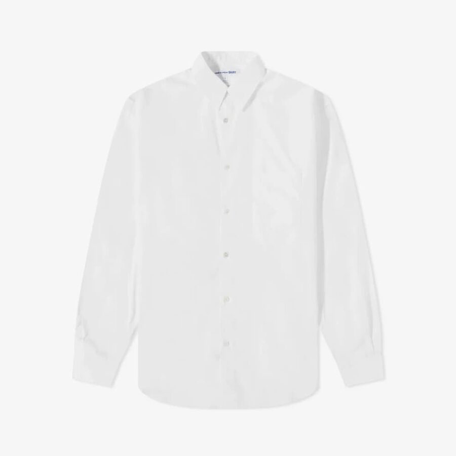 Ing Comme des Garçons SHIRT Forever Kids Shirt Woven White 2Y-alacsony-ár