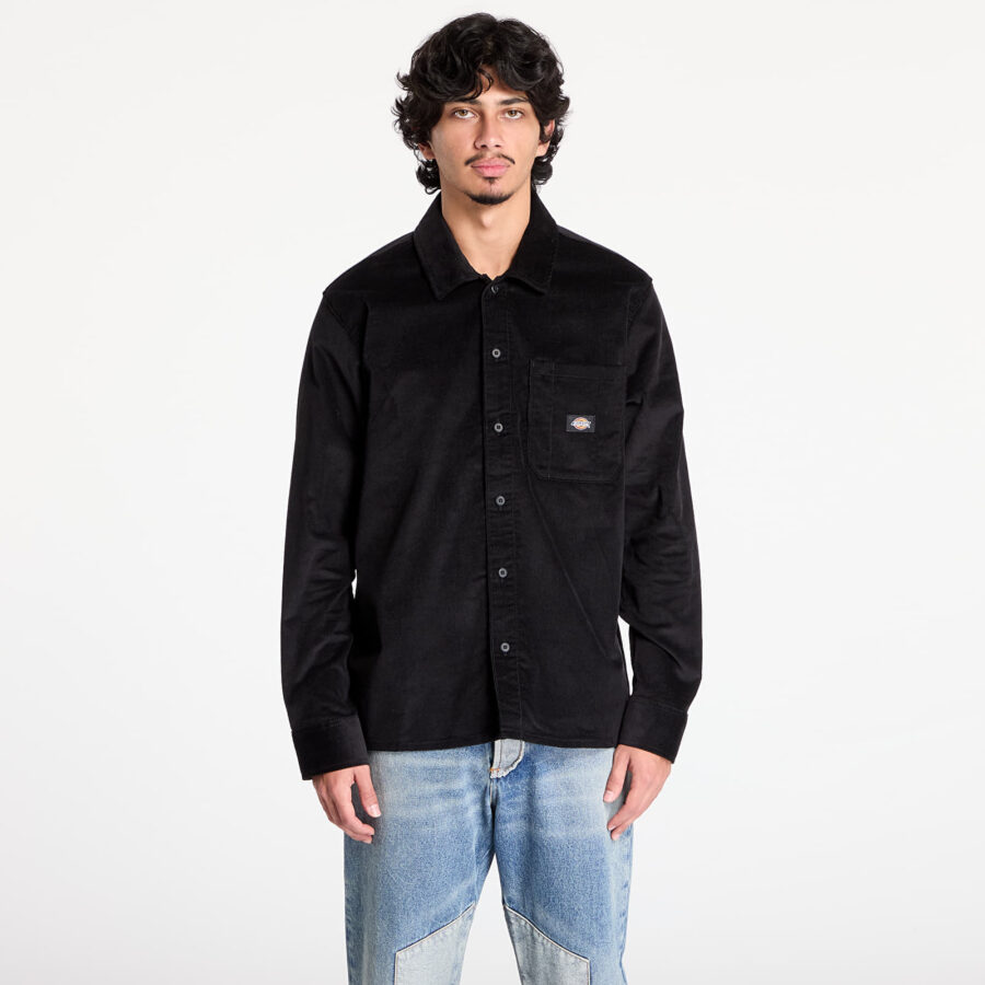 Ing Dickies Corduroy Long Sleeve Shirt Black S-alacsony-ár