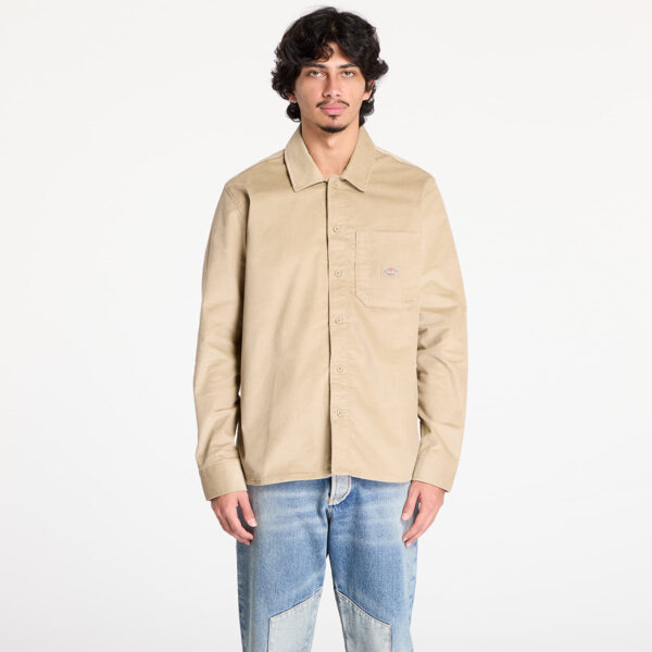 Ing Dickies Corduroy Long Sleeve Shirt Khaki S-alacsony-ár