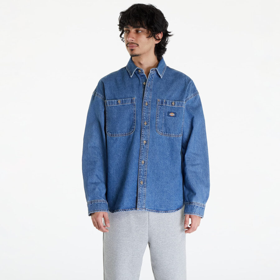 Ing Dickies Houston Shirt Classic Blue XL-alacsony-ár