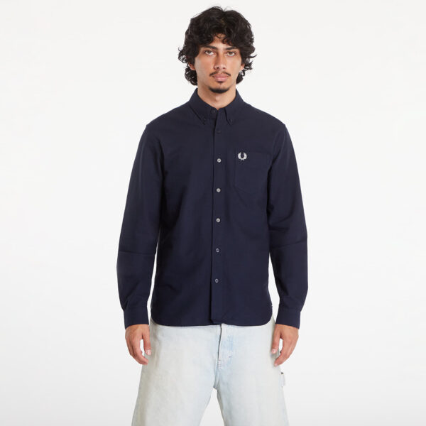 Ing FRED PERRY Oxford Shirt Navy M-alacsony-ár