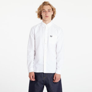 Ing FRED PERRY Oxford Shirt White M-alacsony-ár