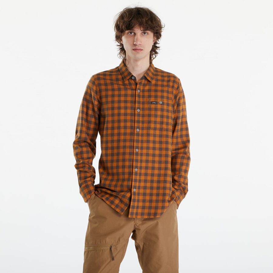 Ing Lundhags Ekren Long Sleeve Shirt Dark Gold S-alacsony-ár