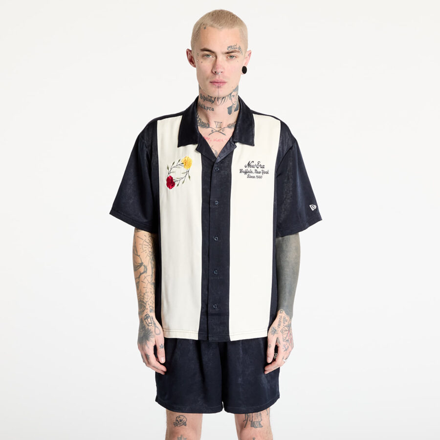 Ing New Era Stripe Revere Shirt UNISEX Navy S-alacsony-ár