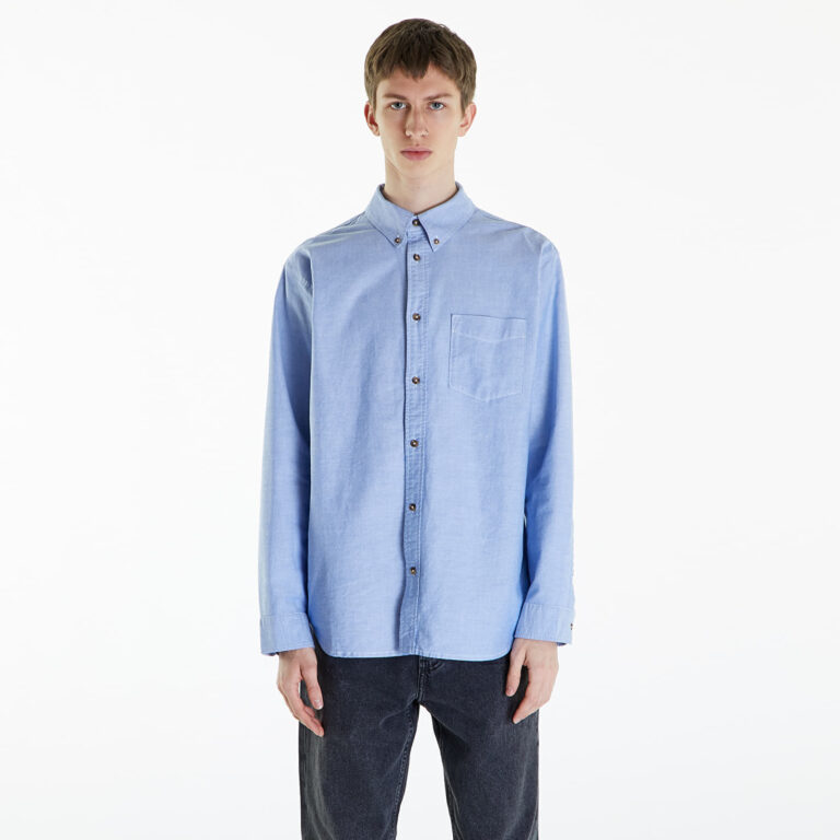 Ing Nike Life Oxford Buttondown Long Sleeve Shirt White/ Game Royal/ Football Grey S-alacsony-ár