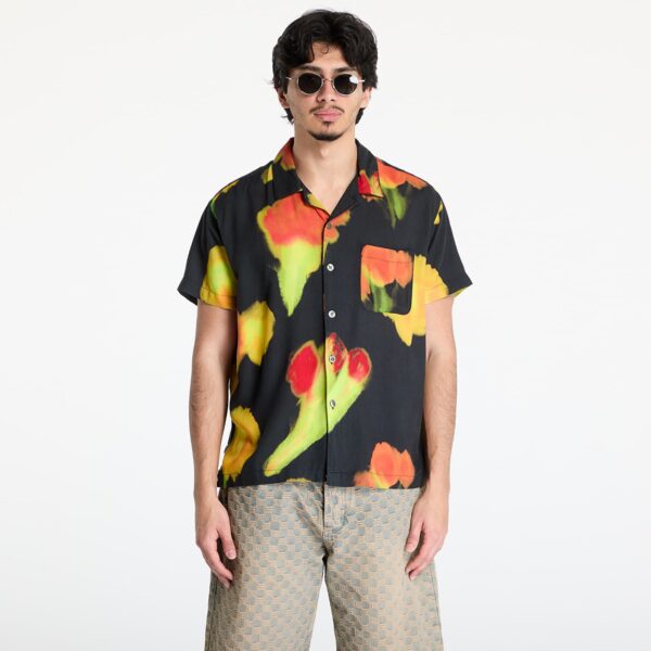 Ing OBEY Kinney Woven Shirt Black Multi M-alacsony-ár