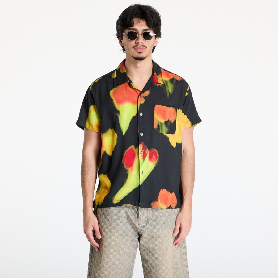 Ing OBEY Kinney Woven Shirt Black Multi M-alacsony-ár