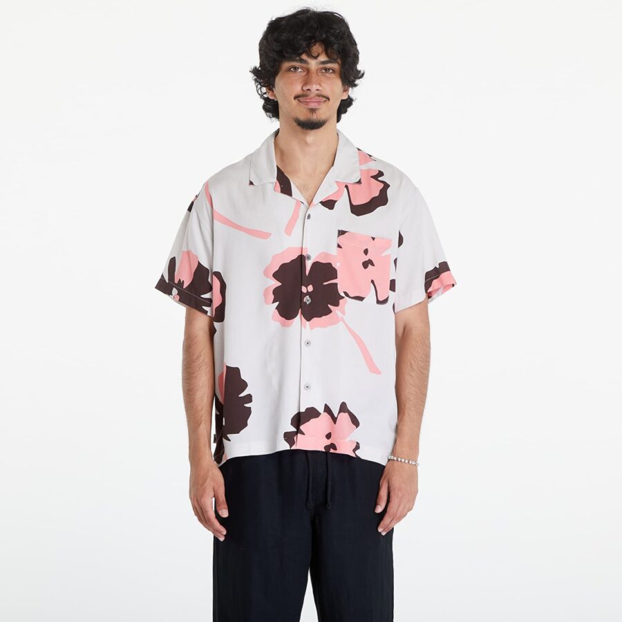 Ing OBEY Paper Cuts Woven Shirt Nimbus Cloud/ Multi L-alacsony-ár